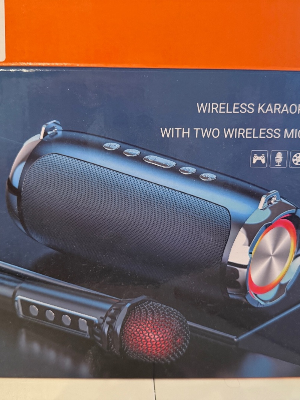 Wireless Karaoke Machine with Two Wireless Microphones NWT